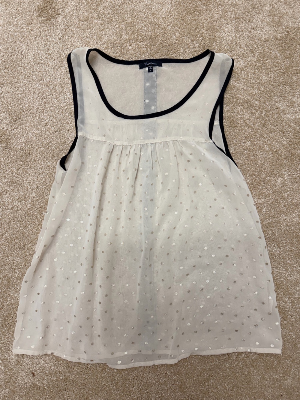 2 Sleeveless blouses. 1 Satin purple sleep camisole